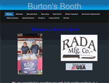 Tablet Screenshot of burtonsbooth.com